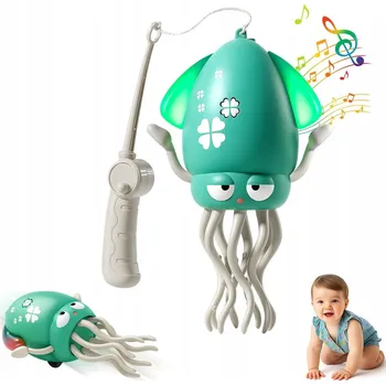 Tančící chobotnice + rybářský prut – interaktivní Hračka pro malé děti