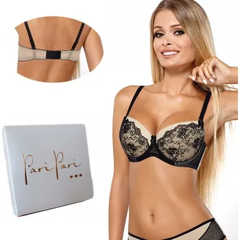 Podprsenka Paripari push-up podprsenka béžová velikost 65D