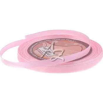 Stuha stuha saténová 6mm/32m 1106 Růžová světle
