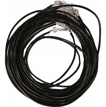 Náhrdelník Kožený řemínek s přezkou EtnoBazar 45 cm černý