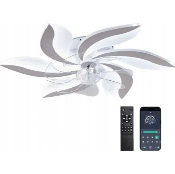 Stropní svítidlo s ventilátorem Lotos bílé LED 90 W 8280 lm s dálkovým ovládáním