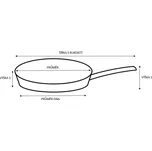 Nerezová pánev KITCHISIMO Chef 20cm nepřilnavý povrch