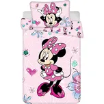 XPOSE® Povlečení do postýlky MINNIE - Flowers 02 100x135 cm, 40x60 cm, Bavlna + Prodloužená možnost vrácení zboží do 50 dnů