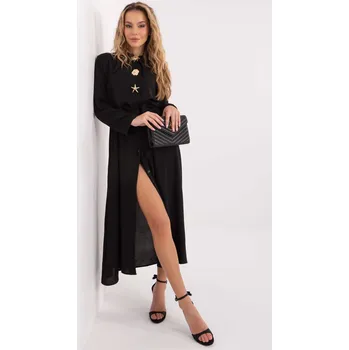Dámské šaty Dress-MI-SK-C258.16-black RUE PARIS černá 3467531