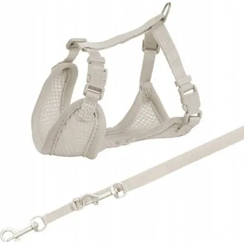 Postroj pro psa Trixie Postroj se vodítkem Junior 26-34cm, světle šedý