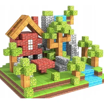 ostatní stavebnice Stavebnice kostky 100 kusů, sada stavebních kostek + panáček