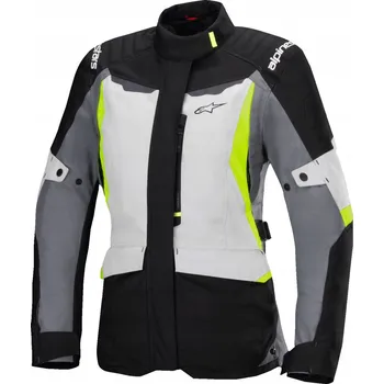 Moto bunda Dámská textilní bunda Alpinestars Stella ST-1 WP šedá/černá/žlutá XXL
