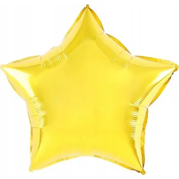 Balónek Fóliový balónek zlatá hvězda hvězdička 45 cm metalický na hélium narozeniny