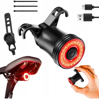 Cyklosvítilna Inteligentní ZADNÍ SVĚTLO NA KOLO LED IPX65 POD SEDLO