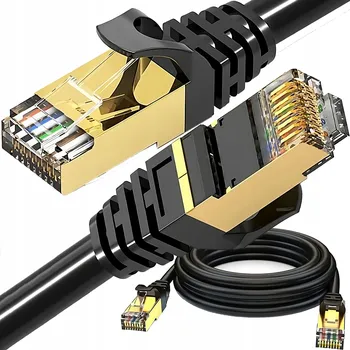 Síťový kabel Síťový kabel Retoo U/UTP RJ45 Cat 6a černý 15 m