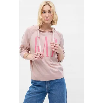 Dámský svetr GAP dámský svetr růžový volný střih délka k bokům velikost XXS