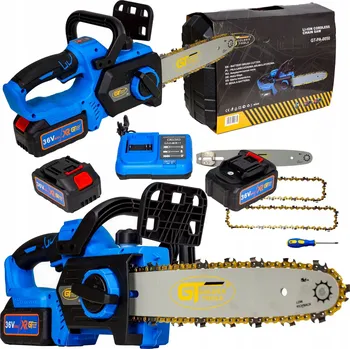Motorová pila Řetězová pila 12" palců 2 Aku Bezuhlíková Akumulátorová pila 48V 6AH