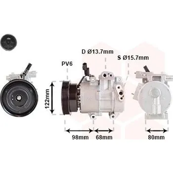 Kompresor klimatizace Kompresor, klimatizace VAN WEZEL 8201K703