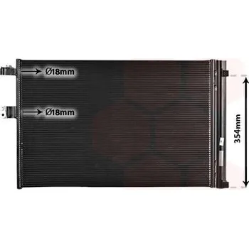 Klimatizace automobilu Kondenzátor, klimatizace VAN WEZEL 06015707