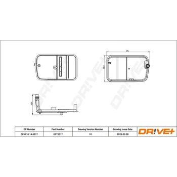 Hydraulický filtr Sada hydraulického filtru, automatická převodovka DRIVE+ DP1110.14.0017