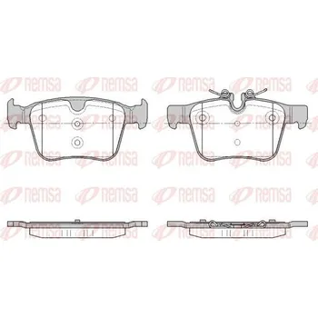 Brzdová destička Sada brzdových destiček, kotoučová brzda REMSA 1516.45
