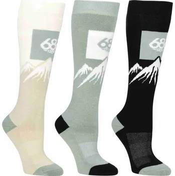 Pánské ponožky 686 ponožky - Womens Snow Caps Sock 3-Pack Multi (MULT)