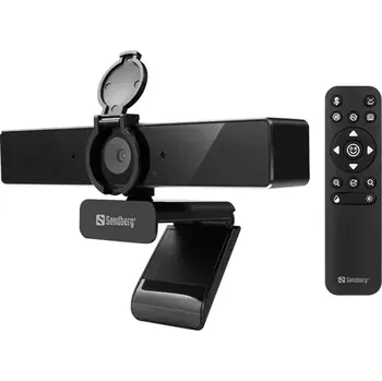 Webkamera Sandberg USB-C/A Webcam Pro Remote 4K černá