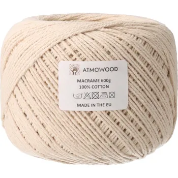 Příze ATMOWOOD Atmowood příze na macramé - režná