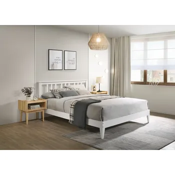 Postel VerDesign Manželská postel CHLOE 180, bílá