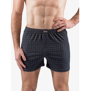 Trenýrky Gina Výhodné balení 5 kusů - Trenky volné nadměrné 75208P Barva/Velikost: černá, atlantic / 3XL/4XL