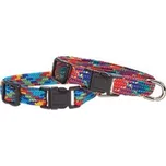 Obojek modrý s potiskem Nylon City 20cm/10mm