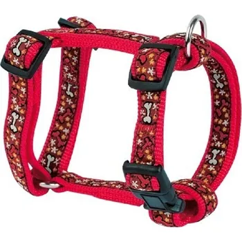 Postroj pro psa Postroj Fantasy Doogy - Red Bone S1: 30-45 cm x 10 mm