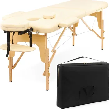 4FIZJO Masážní a rehabilitační stůl 4FIZJO dřevěný 70 cm BÉŽOVÁ
