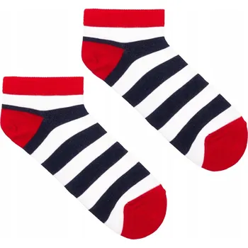 Pánské ponožky KABAK Ponožky kotníkové ponožky BO Námořnické pásky 42-46 vícebarevné velikost 42-46