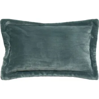 Polštář POLŠTÁŘ MODRÝ DEKORATIVNÍ MĚKKÝ CUDDLY 38X58 CM NA ZIP