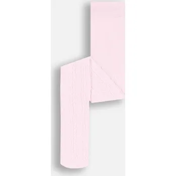 Dívčí růžové Punčocháče s copánkovým vzorem 092/098 Coccodrillo ZC4