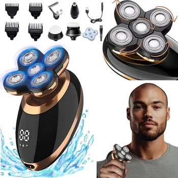 Holicí strojek HOLICÍ STROJEK PÁNSKÝ ELEKTRICKÝ HOLICÍ STROJEK NA HOLENÍ HLAVY, VOUSŮ, ZASTŘIHOVAČ 5V1