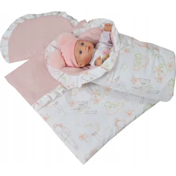 Doplněk pro panenku ZAVINOVAČKA PRO PANENKY POVLEČENÍ DO KOČÁRKU POSTÝLKY