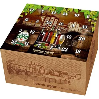 Pivo REGENT Adventní krabice 24 x 0,33l sklo