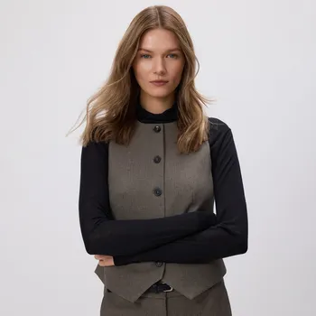 Dámský kabát Reserved - Vypasovaná vesta - vícebarevná - YS468-MLC - YS468-MLC-M