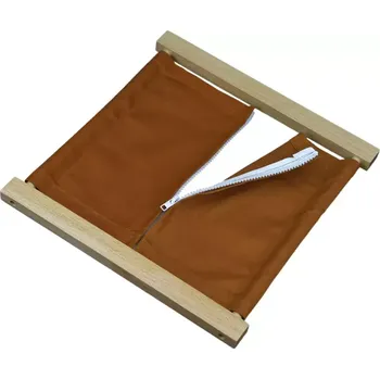 Dřevěná hračka Didaktická hračka Zapínací rám - zip