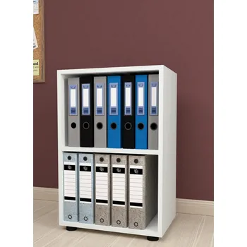 regál VerDesign DENISSA 2-policový regál, bílá