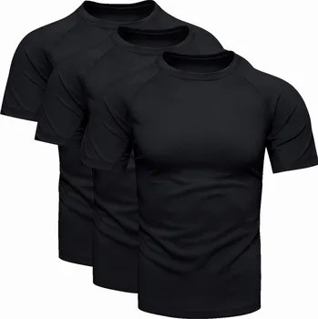 Pánské tričko Recea Pánská sada triček Diter černá M