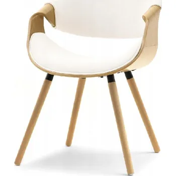 Jídelní židle MPT Jídelní židle Bent, dub/krémový velur