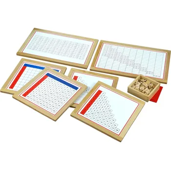 Dřevěná hračka Moyo Montessori Sčítací prstové tabulky