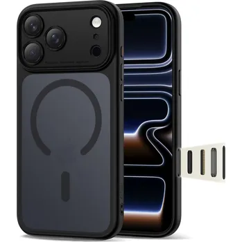 Telefonní příslušenství Kryt TECH-PROTECT MAGPEAK - podp. MagSafe - CC pro Apple iPhone 17 Pro Max - matně černý