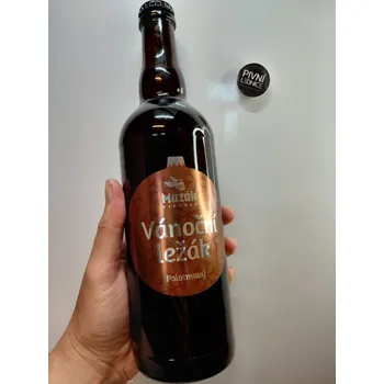 Pivo Mazák Vánoční Ležák Polotmavý 13°/5,7% 0,7l