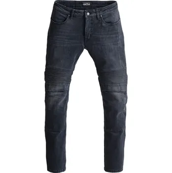 Moto kalhoty PANDO MOTO kalhoty jeans KARL DEVIL 9 Long washed black - W38-L36