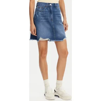 Dámská sukně Tommy Jeans dámská modrá džínová sukně 99910878-8720638770350