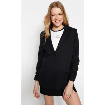 Dámské sako Trendyol černé sako s tkanou podšívkou Trendyol černá 2127024