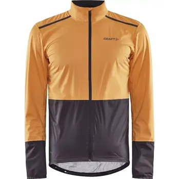 Cyklistická bunda Pánská cyklobunda CRAFT ADV Endur Hydro oranžová S