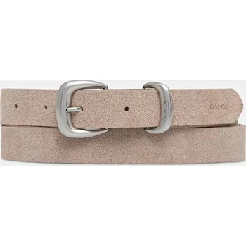 Opasek Semišový pásek Calvin Klein LV04F7065G béžová 08X, vel. 100
