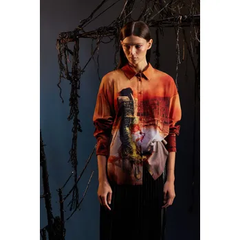 Dámská košile Košile Medicine RW25-KDDA51 hnědá 82A, vel. XS