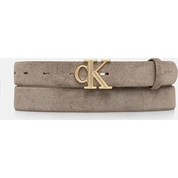 Opasek Semišový pásek Calvin Klein LV04F7079G béžová 80X, vel. 100