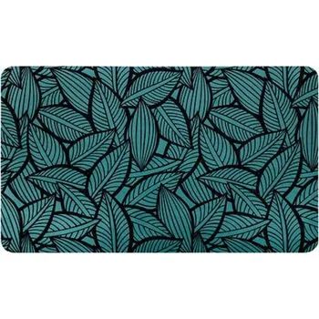 Protiskluzová podložka Rychleschnoucí diatomitová protiskluzová koupelnová podložka 45x75 cm s listy 5five simply smart